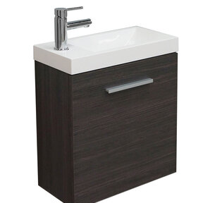 Wiesbaden Wc kastje + wastafel Emma houtnerf grijs 50x25x50 cm