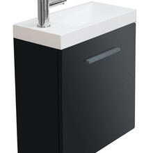 Wiesbaden Wc kastje + wastafel Emma hoogglans grijs 50x25x50 cm