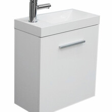 Wiesbaden Wc kastje + wastafel Emma Wit 50x25x50 cm