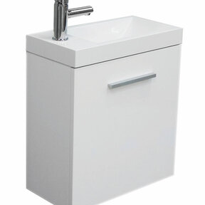 Wiesbaden Wc kastje + wastafel Emma Wit 50x25x50 cm