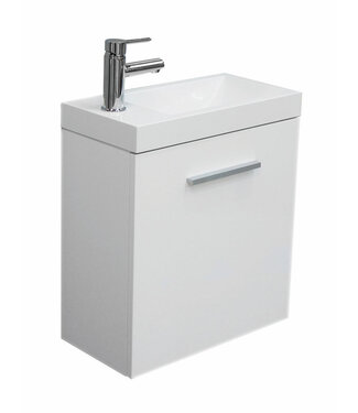 Wiesbaden Wiesbaden Wc kastje + wastafel Emma Wit 50x25x50 cm