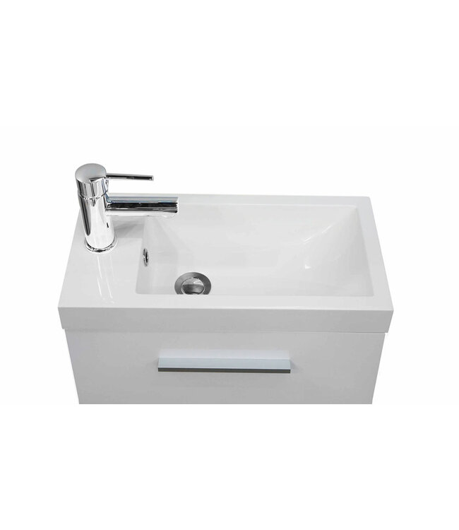 Wc kastje + wastafel Emma Wit 50x25x50 cm