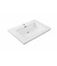 Wastafel glans wit Vision 60x46x5,5 cm met kraangat kunstmarmer