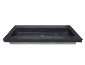 Wiesbaden Wastafel Hardsteen Raw 100x46x5 cm zonder kraangat