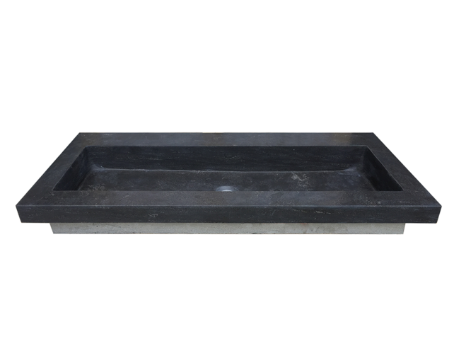 Wastafel Hardsteen Raw 100x46x5 cm zonder kraangat
