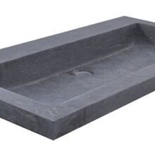 Wiesbaden Wastafel Hardsteen Raw 80x46x5 cm zonder kraangat