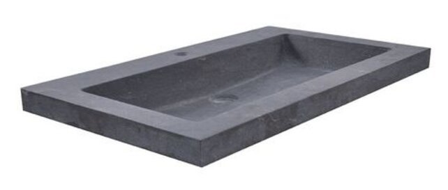 Wiesbaden Wastafel Hardsteen Raw 60x46x5 cm met kraangat