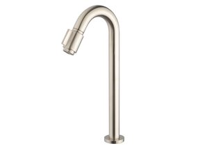 Wiesbaden Victoria luxe fonteinkraan geborsteld staal XL 1/2"