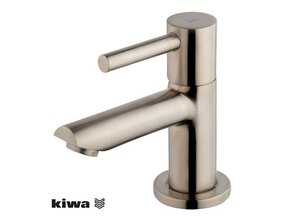 Wiesbaden Amador fonteinkraan Geborsteld staal met Kiwa keurmerk 1/2"