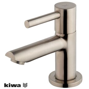 Wiesbaden Amador fonteinkraan Geborsteld staal met Kiwa keurmerk 1/2"