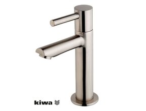 Wiesbaden Amador XL fonteinkraan Geborsteld Staal met Kiwa keurmerk 1/2"