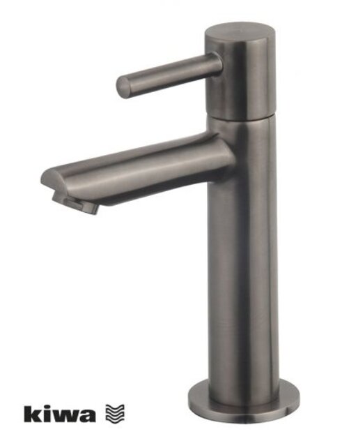 Wiesbaden Amador XL fonteinkraan Gun Metal met Kiwa keurmerk 1/2" Wiesbaden Amador XL fonteinkraan Gun Metal met Kiwa keurmerk 1/2"