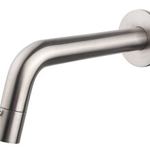 Wiesbaden Sophia Inbouw Fonteinkraan Geborsteld Staal Inkortbaar 205-129 mm - 22.3761