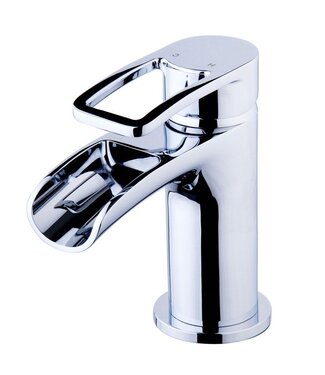 Wiesbaden Wiesbaden Alegra wastafelkraan waterval Chroom met waste - 29.4210