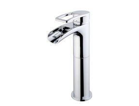 Wiesbaden Alegra wastafelkraan waterval Chroom Hoog - 29.4211