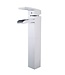 Wiesbaden Rombo XL wastafelkraan waterval Chroom Hoog - 29.4205