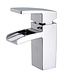 Wiesbaden Rombo wastafelkraan waterval Chroom met waste - 29.4200