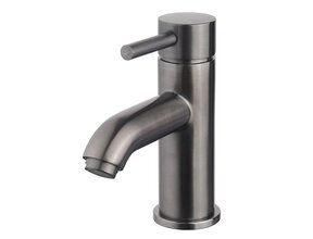 Wiesbaden Cadans wastafelkraan Gun metal rond - 29.7103
