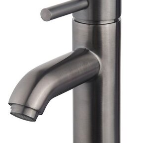 Wiesbaden Cadans wastafelkraan Gun metal rond - 29.7103