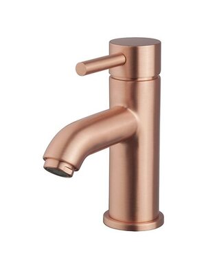 Wiesbaden Wiesbaden Cadans wastafelkraan Geborsteld Koper rond - 29.6202