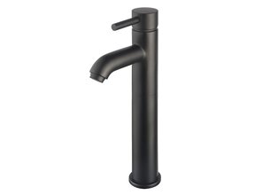 Wiesbaden Cadans XL wastafelkraan Mat Zwart rond - 29.2105