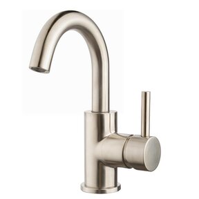 Wiesbaden Caral wastafelkraan Geborsteld Staal draaibaar uitloop rond - 29.6214