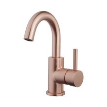 Wiesbaden Caral wastafelkraan Geborsteld Koper draaibaar uitloop rond - 29.6214