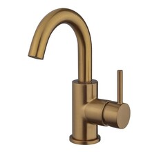 Wiesbaden Caral wastafelkraan Geborsteld Koper Brons draaibaar uitloop rond - 29.2115