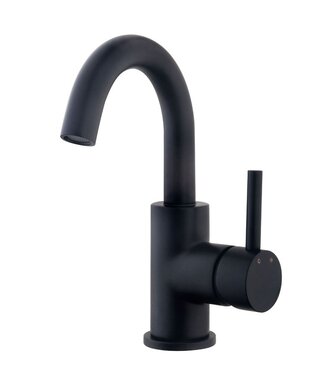 Wiesbaden Wiesbaden Caral wastafelkraan Mat Zwart draaibaar uitloop rond - 29.2114
