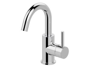 Wiesbaden Caral wastafelkraan Chroom draaibaar uitloop rond - 29.4114