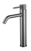 Wiesbaden Ribbd XL wastafelkraan Gun Metal Hoog - 29.5313 Wiesbaden Ribbd XL wastafelkraan Gun Metal Hoog - 29.5313