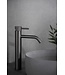 Wiesbaden Ribbd XL wastafelkraan Gun Metal Hoog - 29.5313