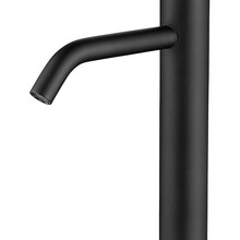 Wiesbaden Ribbd XL wastafelkraan Mat Zwart Hoog - 29.5312