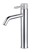 Wiesbaden Ribbd XL wastafelkraan Chroom Hoog - 29.5310 Wiesbaden Ribbd XL wastafelkraan Chroom Hoog - 29.5310