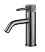Wiesbaden Ribbd wastafelkraan Gun Metal Laag - 29.5304