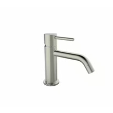 Wiesbaden Wastafelkraan Styl Geborsteld Staal Laag 15cm - 29.1617