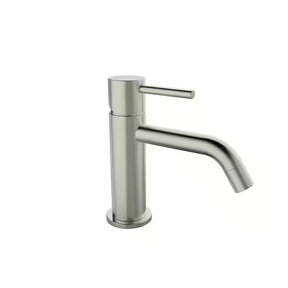 Wiesbaden Wastafelkraan Styl Geborsteld Staal Laag 15cm - 29.1617