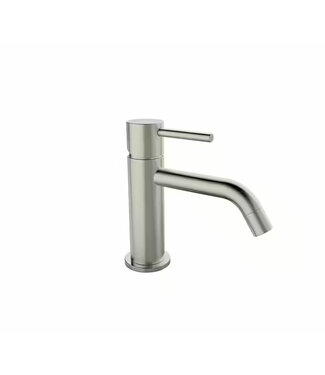 Wiesbaden Wiesbaden Wastafelkraan Styl Geborsteld Staal Laag 15cm - 29.1617