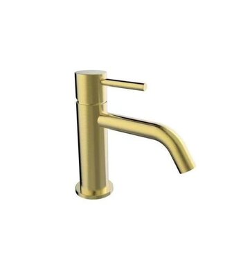 Wiesbaden Wiesbaden Wastafelkraan Styl Geborsteld Messing Laag 15cm - 29.1612