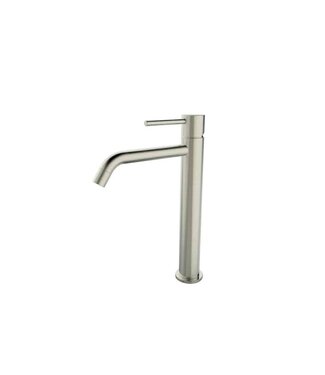 Wiesbaden Wiesbaden Wastafelkraan Styl XL Geborsteld Staal Hoog - 29.1625