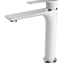 Wiesbaden Wastafelkraan Casma XL Wit / Chroom Hoog - 29.4271