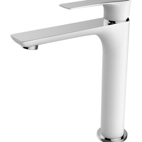 Wiesbaden Wastafelkraan Casma XL Wit / Chroom Hoog - 29.4271