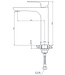 Wiesbaden Wastafelkraan Casma XL Zwart / Chroom Hoog - 29.4272