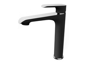 Wiesbaden Wastafelkraan Tarma XL Zwart / Chroom Hoog - 29.4257