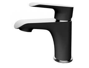 Wiesbaden Wastafelkraan Tarma Zwart / Chroom Laag - 29.4252