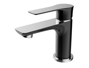 Wiesbaden Wastafelkraan Casma Zwart / Chroom Laag - 29.4267