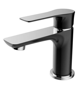 Wiesbaden Wiesbaden Wastafelkraan Casma Zwart / Chroom Laag - 29.4267