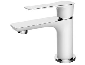 Wiesbaden Wastafelkraan Casma Wit / Chroom Laag - 29.4266