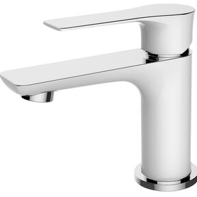 Wiesbaden Wastafelkraan Casma Wit / Chroom Laag - 29.4266