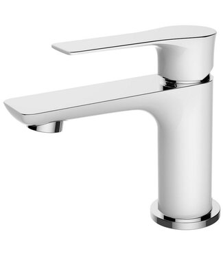 Wiesbaden Wiesbaden Wastafelkraan Casma Wit / Chroom Laag - 29.4266